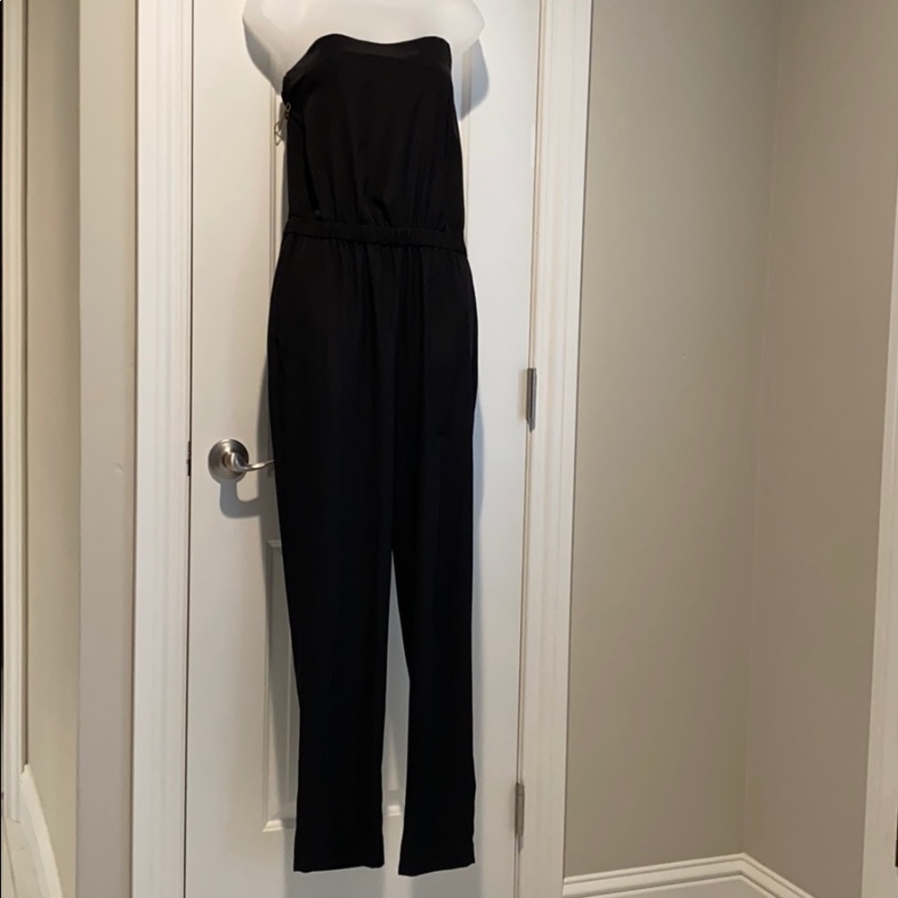 Strapless Black Romper